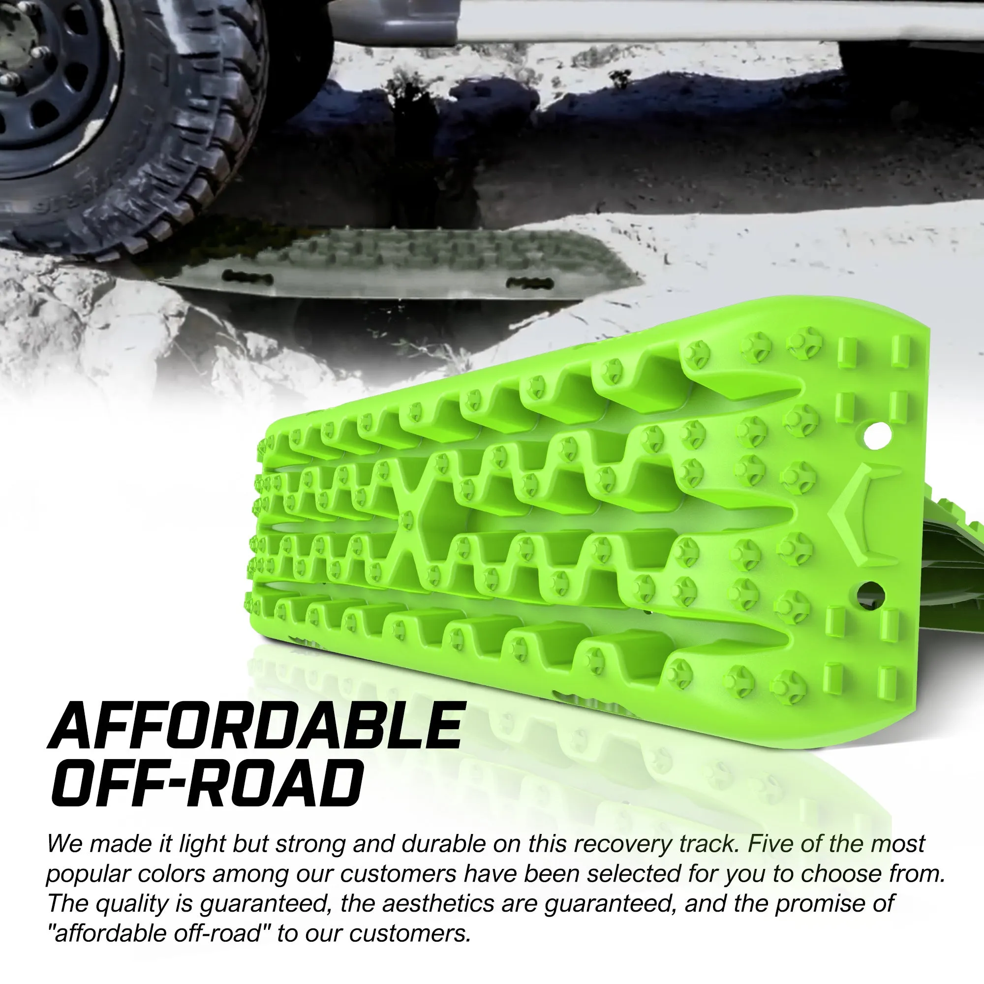 Heavy Duty Recovery Tracks Set, Tire Deflator, Nylon, X-BULL