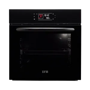 IFB 656 FTCB/E-RCT Built-in Oven 69 L Black Glass Finish with Chrome Trim