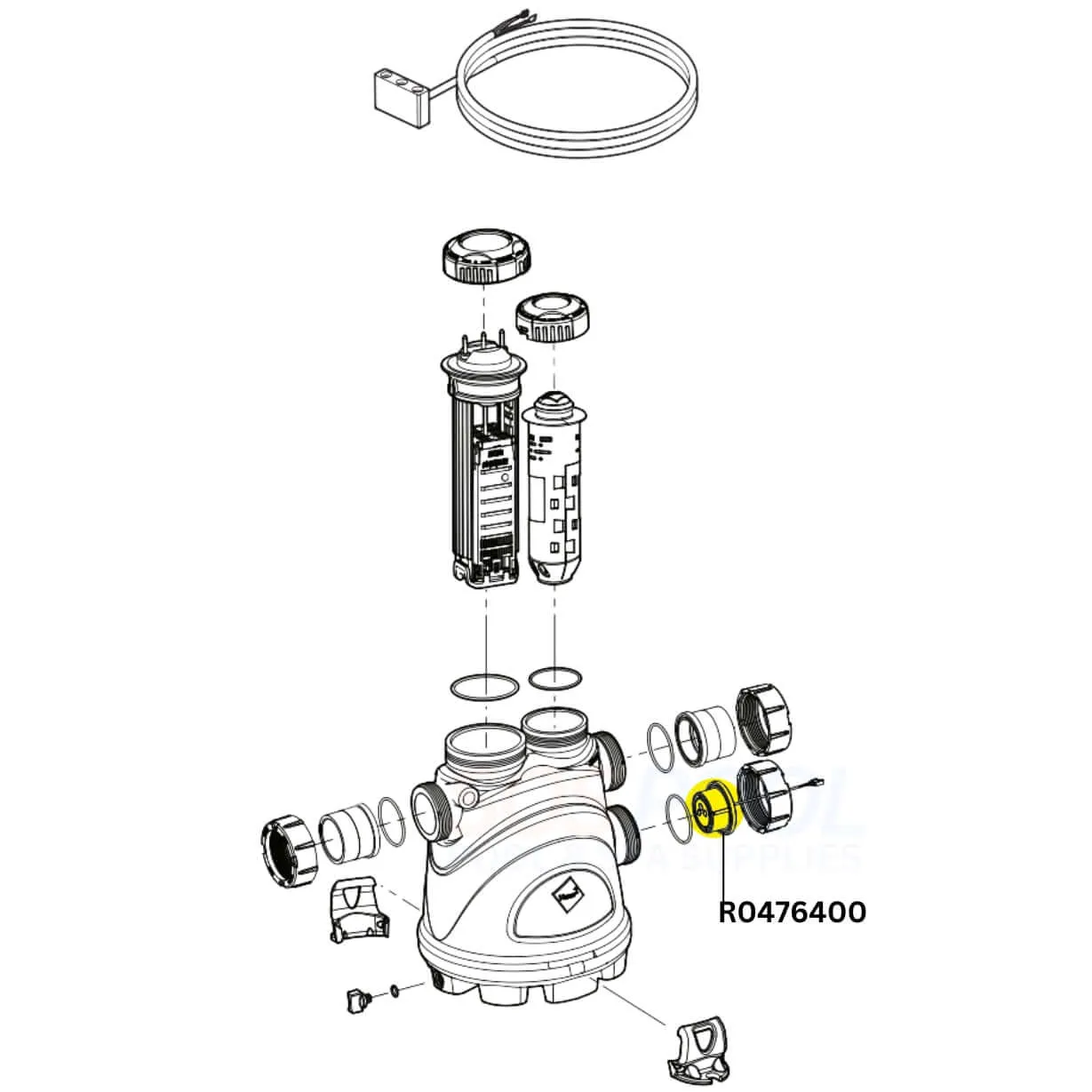 Jandy Port Sensor For AquaPure and Fusion Soft Systems | 25' Cord | R0476400