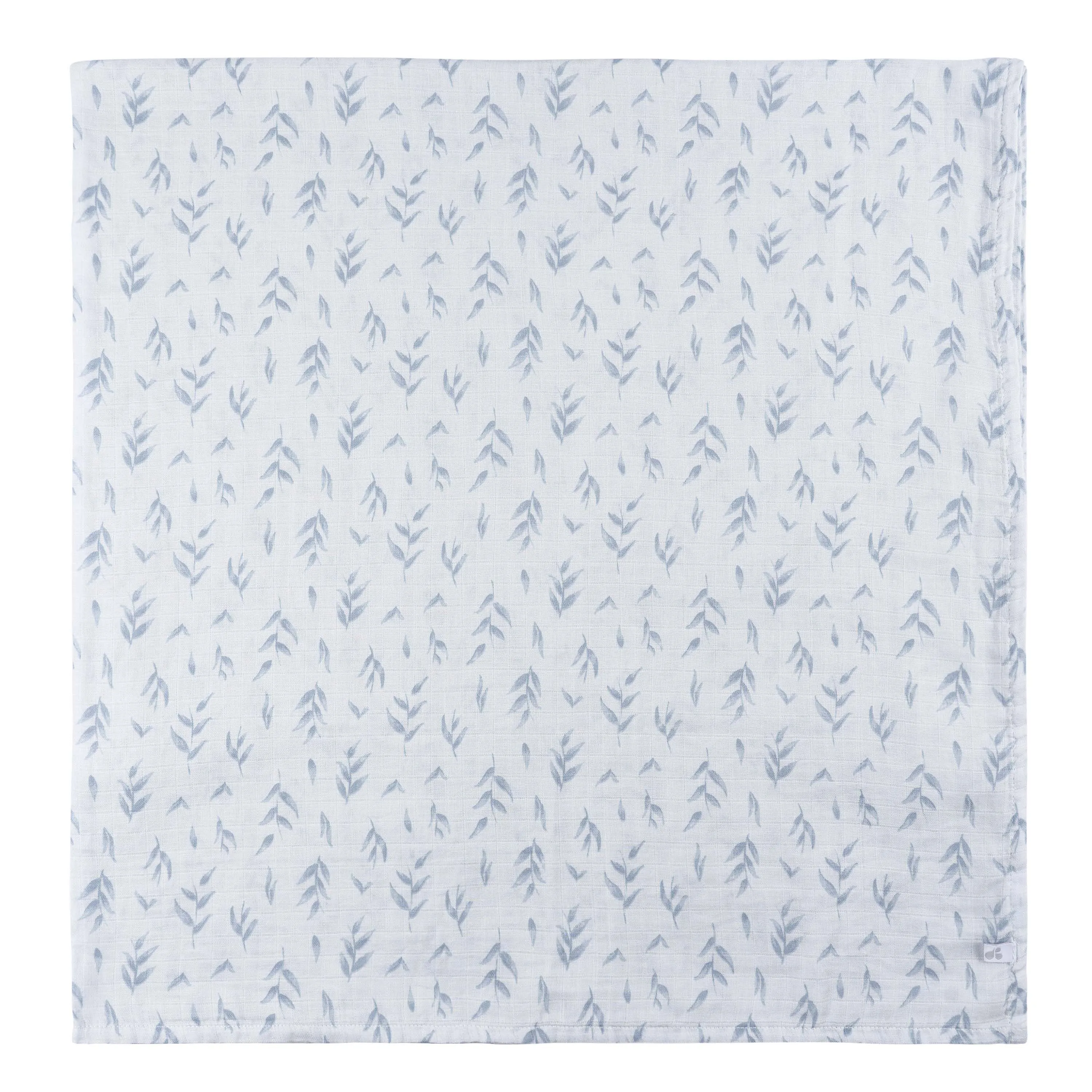 Just Born by Gerber Baby Boy 2-Pack Muslin Swaddle Blanket - BLUE LEAF