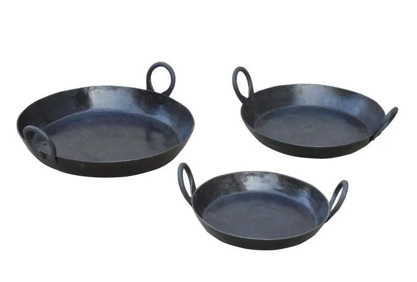 Kadai Cooking Pans, set of three