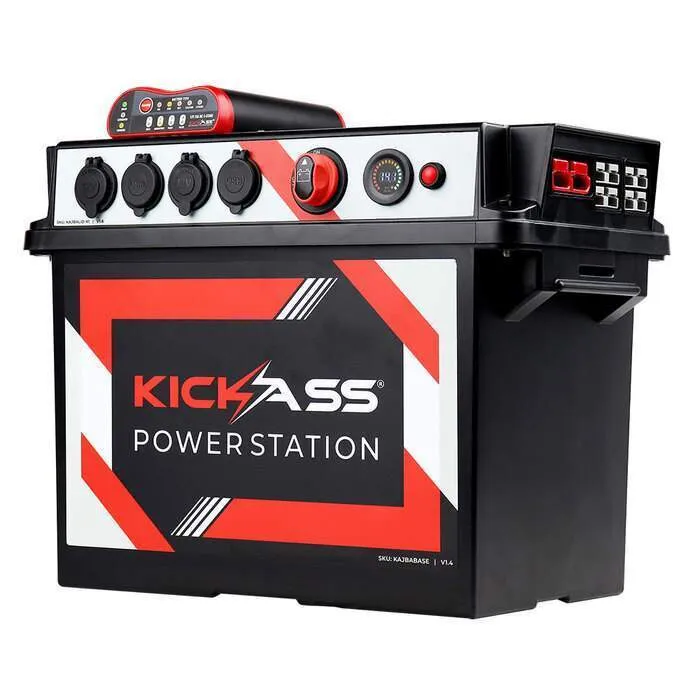 KickAss 12V Portable Power Station with Integrated 25A DCDC Charger