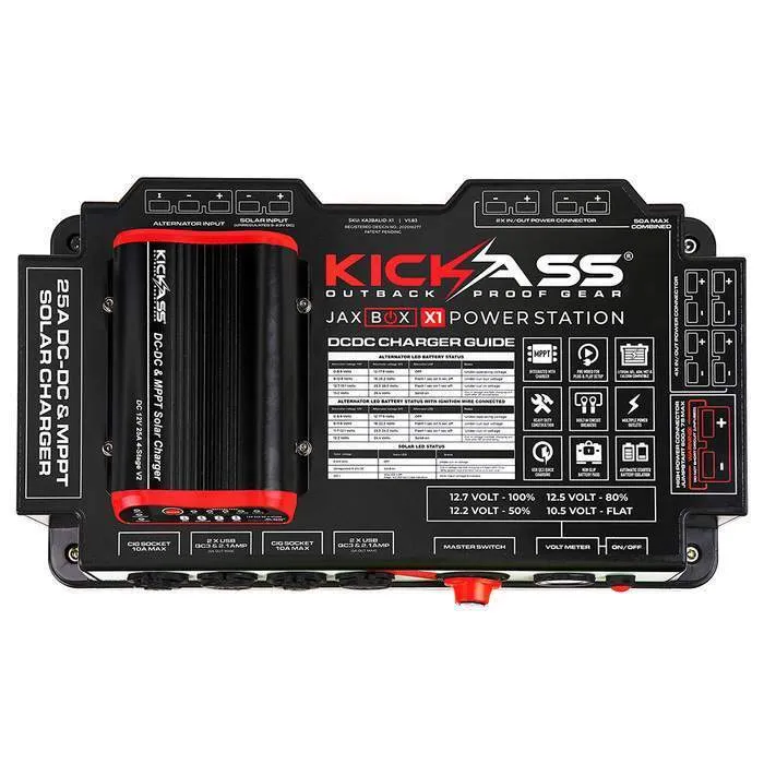 KickAss 12V Portable Power Station with Integrated 25A DCDC Charger