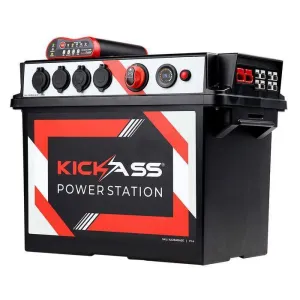 KickAss 12V Portable Power Station with Integrated 25A DCDC Charger