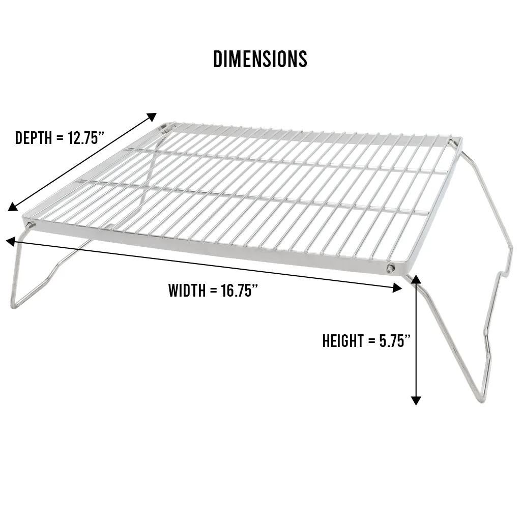 Large Stainless Steel Folding Grill