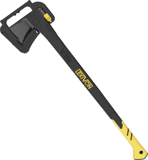 LEXIVON Wood Splitting Axe, Hatchet for Camping 36" - Ideal for Chopping, Tree-Felling and Firewood | Grade-A Carbon Steel, Fiberglass Handle & Ergonomic Grip | Protective Sheath Included (LX-V36S)