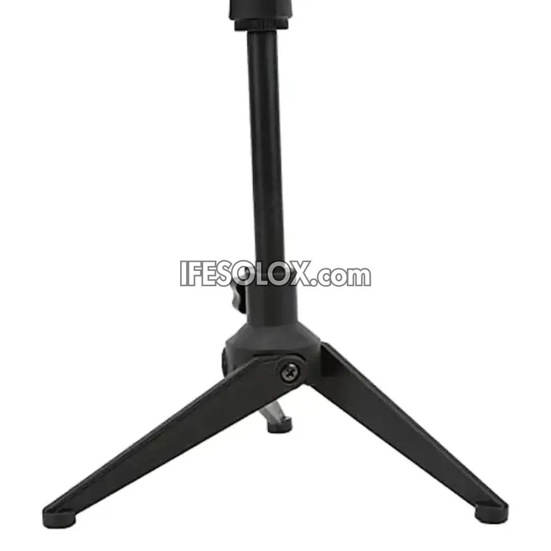 Low Profile Adjustable Height Microphone Stand with Tripod Base - Brand New