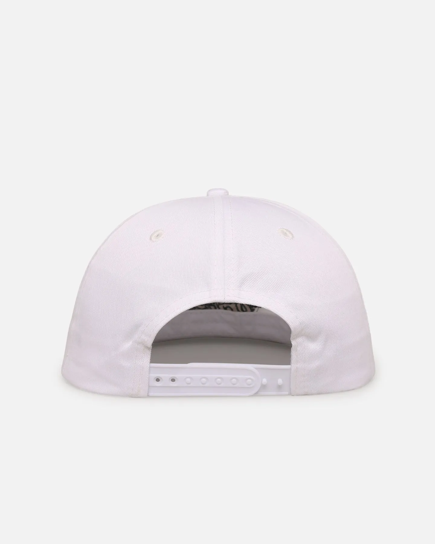 Malbon Cotton Twill Rope Snapback Hat White