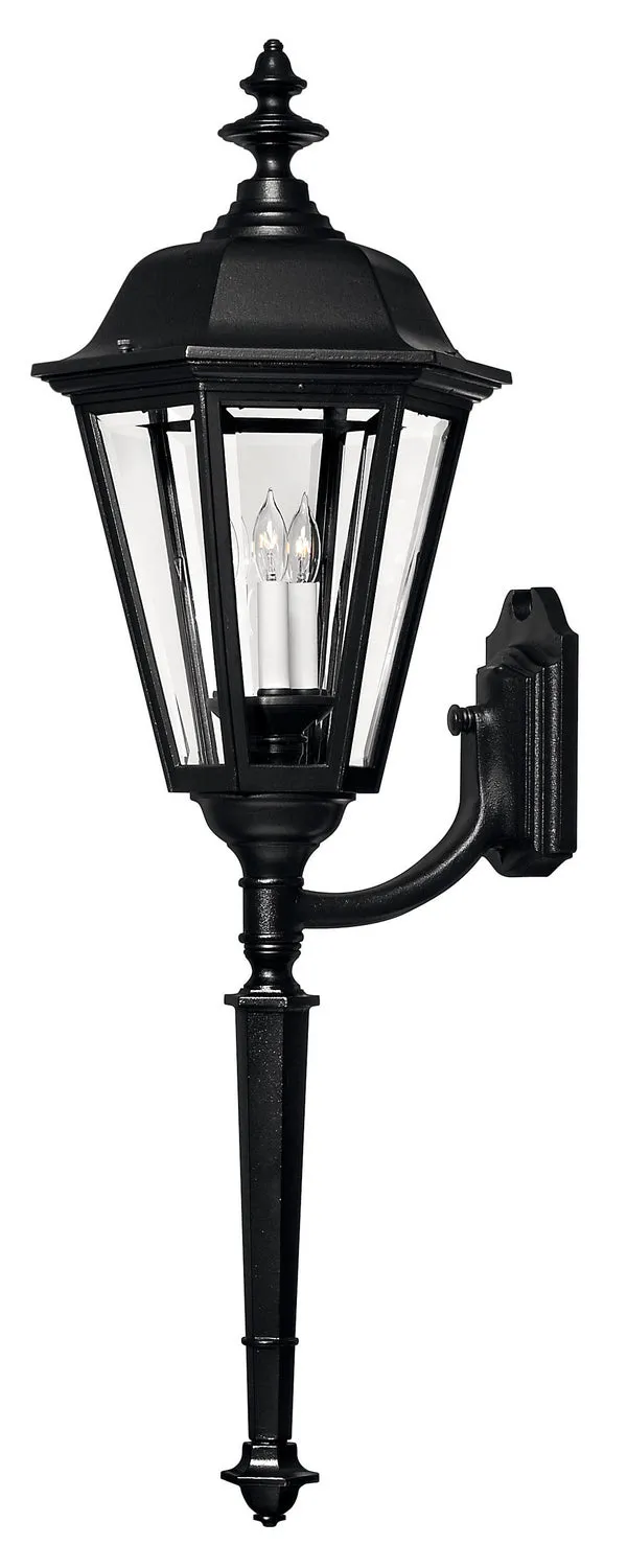 Manor House Extra Large Wall Mount Lantern in Black
