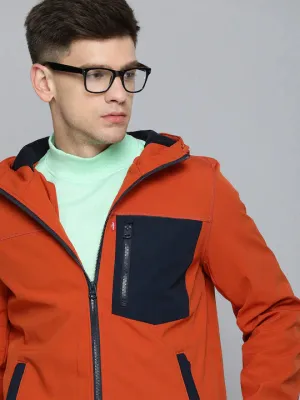 Men's Solid Hooded Jacket