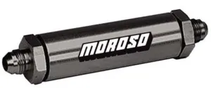 Moroso -12 AN In-Line Screened Oil Filter - 3/4" -12 AN Fittings