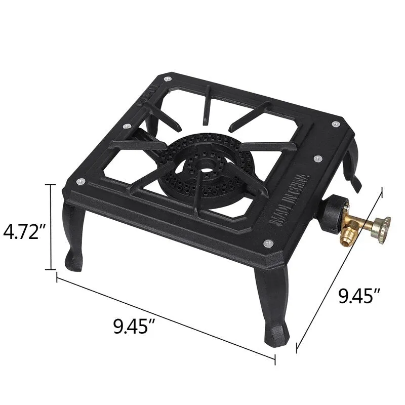 New Portable Single Burner Cast Iron Camp Stove! Great for Camping, Hunting, Catering etc!