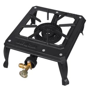 New Portable Single Burner Cast Iron Camp Stove! Great for Camping, Hunting, Catering etc!