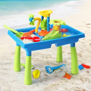 Non-toxic Kids Sand and Water Table with Windmill - Keezi