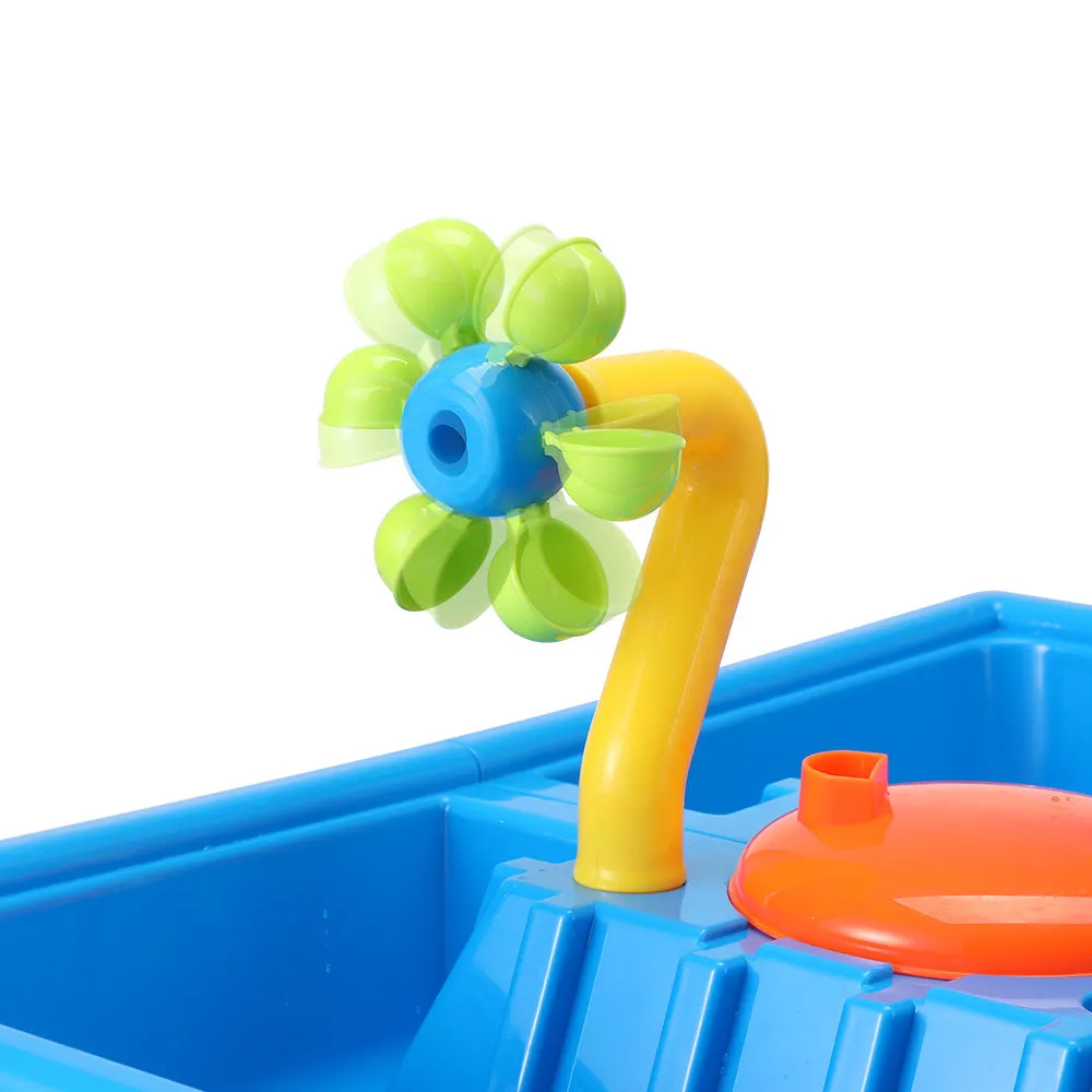 Non-toxic Kids Sand and Water Table with Windmill - Keezi