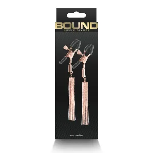 NS Novelties D2 Bound Nipple Clamps Rose Gold