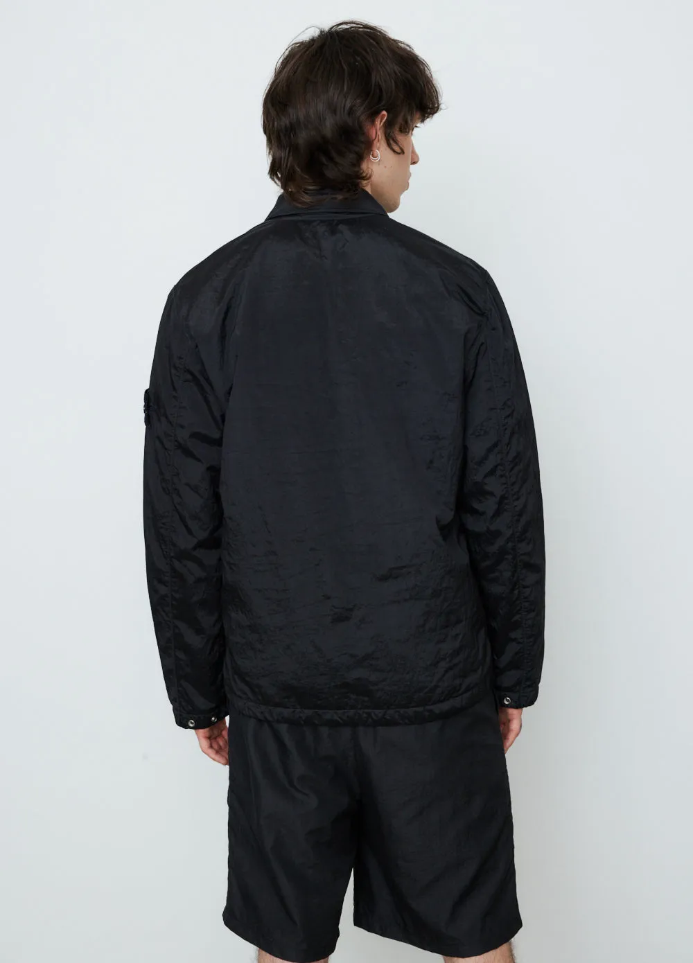 Nylon Metal Zip Overshirt