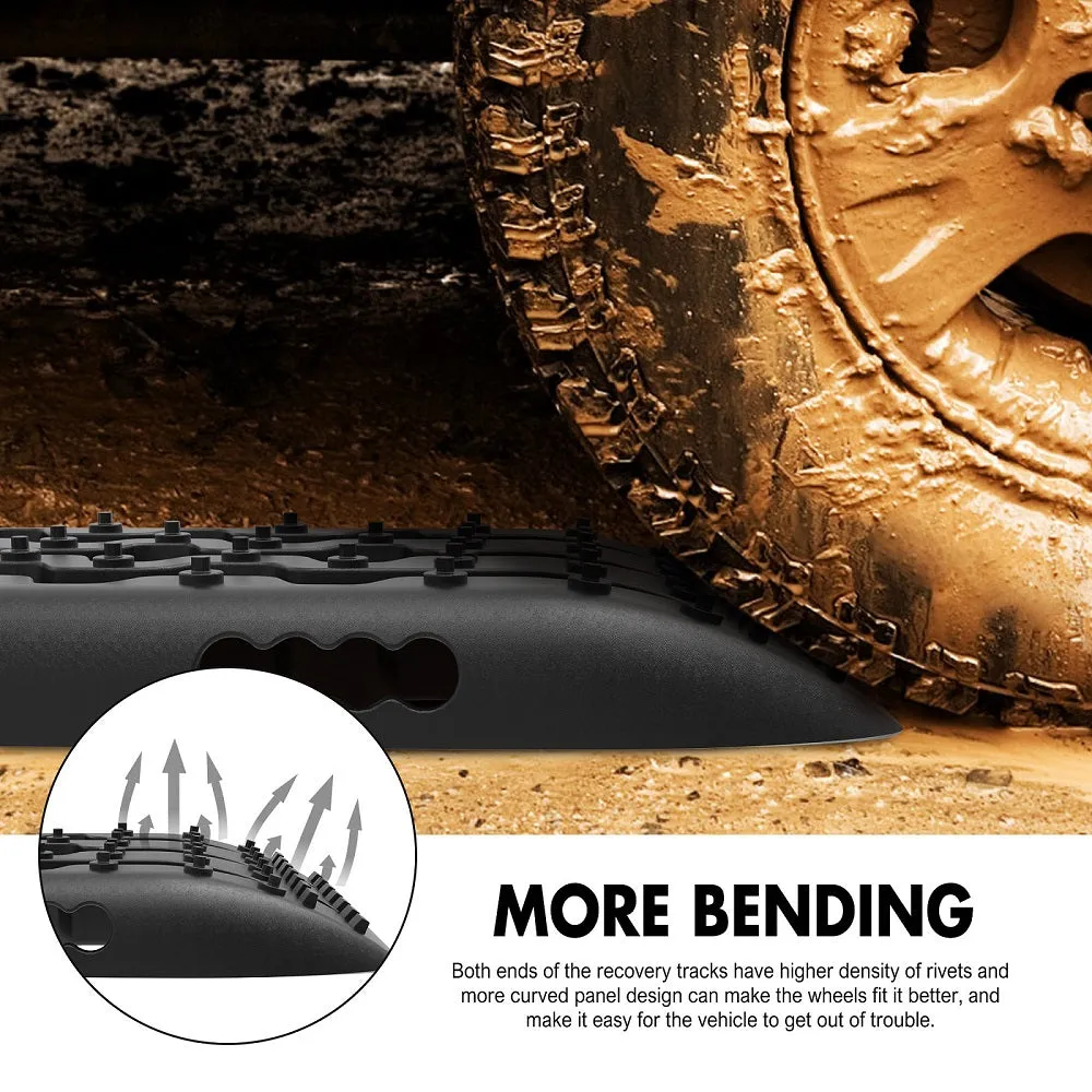 Nylon Reinforced Offroad Recovery Tracks - 10T Load, 91cm (4-Pack) - X-BULL