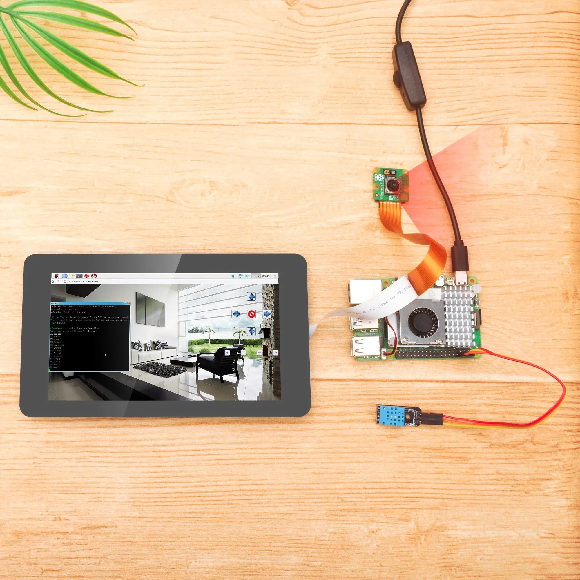 OSOYOO 7inch DSI LCD Touch Screen IPS Display Capacitive Monitor for Raspberry Pi 5/4B/3B /3A /Compute Module 4 (CM4)/Compute Module 3  (CM3 )