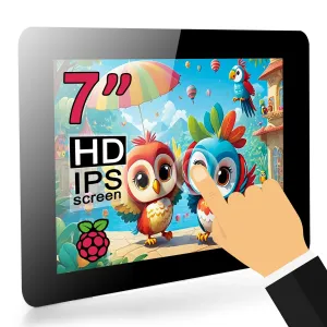 OSOYOO 7inch DSI LCD Touch Screen IPS Display Capacitive Monitor for Raspberry Pi 5/4B/3B /3A /Compute Module 4 (CM4)/Compute Module 3  (CM3 )