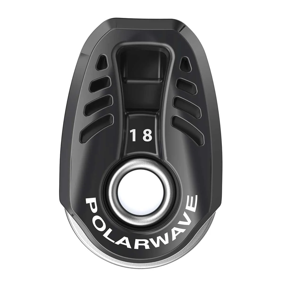 PolarWave 18mm Light Weight Tie On Double Block - Plastic - Black