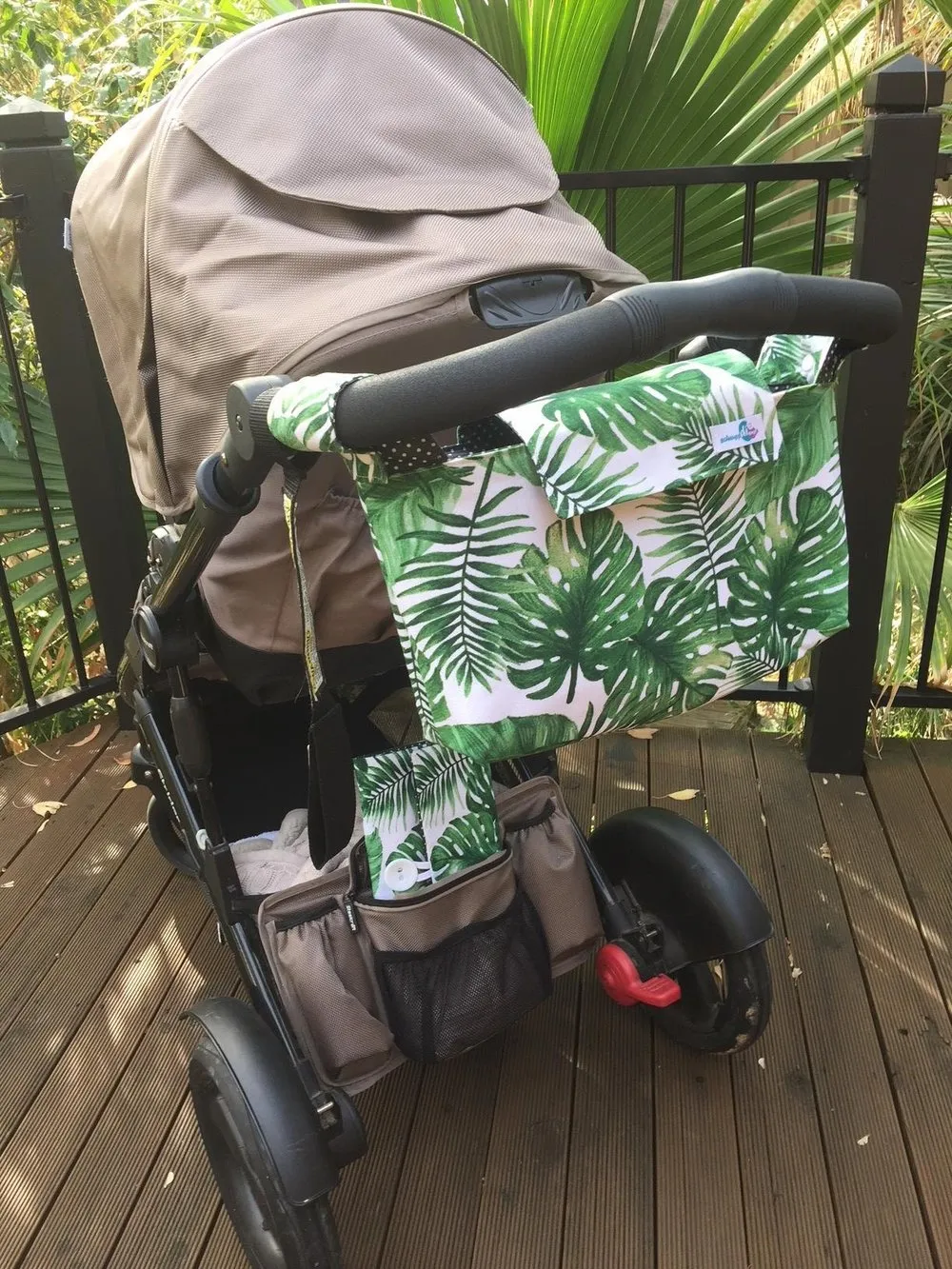 Pram Caddy Deluxe - Palmetto for STEELCRAFT COMPACT STRIDER PRAM