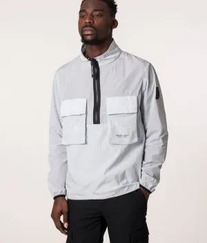 Quarter Zip Lightweight Krinkle Nylon Jacket