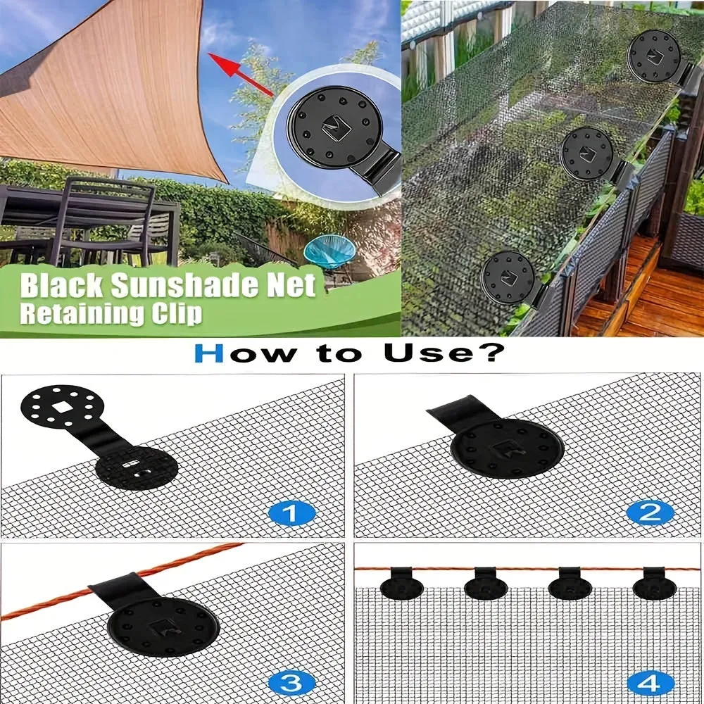 Reusable Sun Shading Clips for DIY Home and Garden Projects
