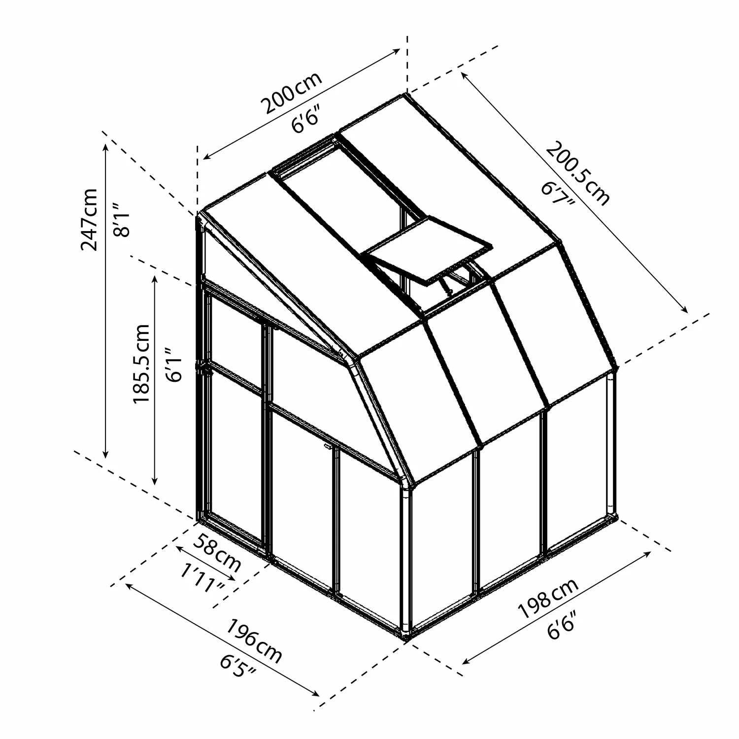 Rion Lean To Sun Room 6' Wide