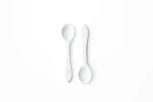 Silicone Baby Spoons, 2 pcs - Coconut