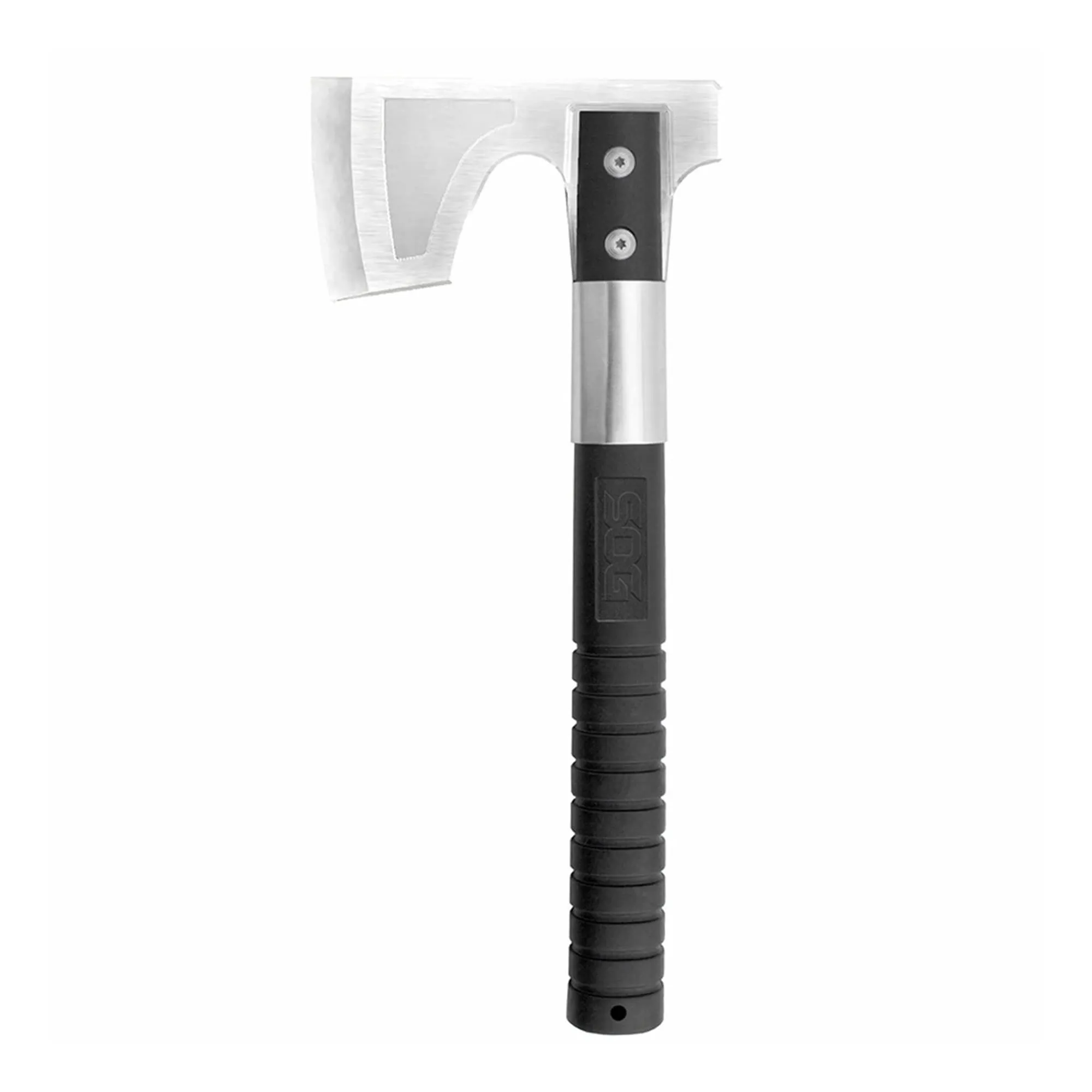 SOG Camp Axe- Compact Camping and Survival Hatchet/Hammer Tool with Sheath and 3.1 Inch Bushcraft Axe Edge (CH1001-CP)