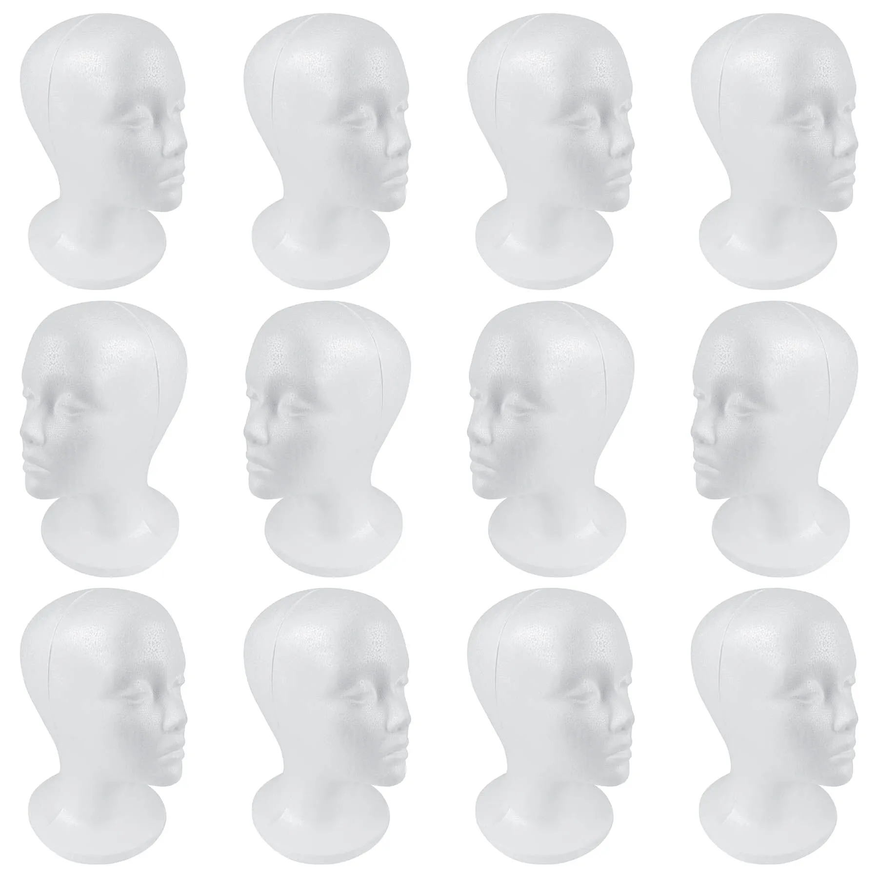Styrofoam Model Heads/Hat Wig Foam Mannequin