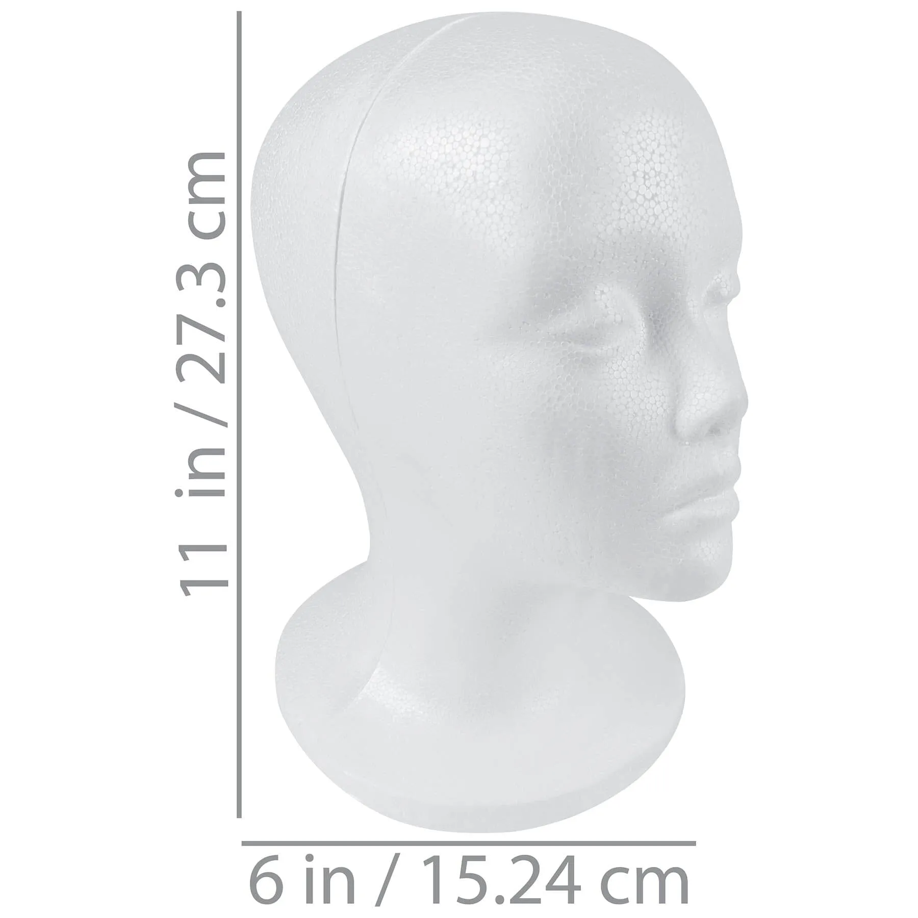 Styrofoam Model Heads/Hat Wig Foam Mannequin