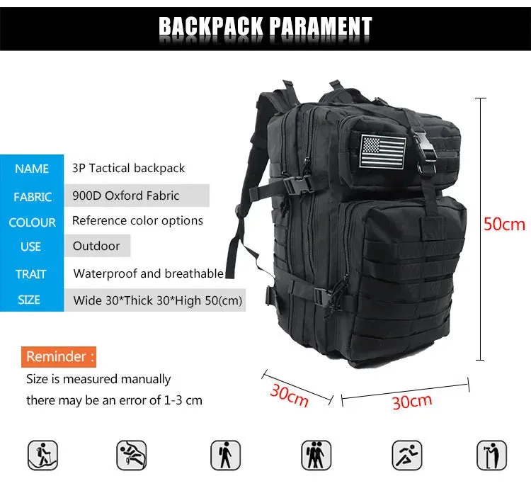 TOPX 50L Tactical Backpack
