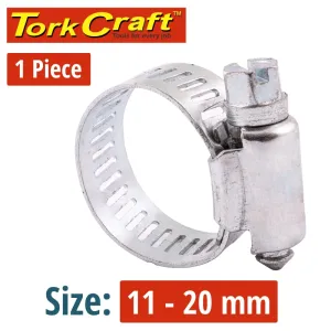 TORK CRAFT HOSE CLAMP 11-20MM EACH K6 HC11-20