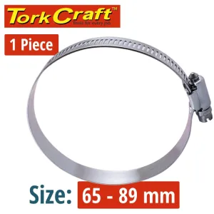 TORK CRAFT HOSE CLAMP 65-89MM EACH K48 HC65-89