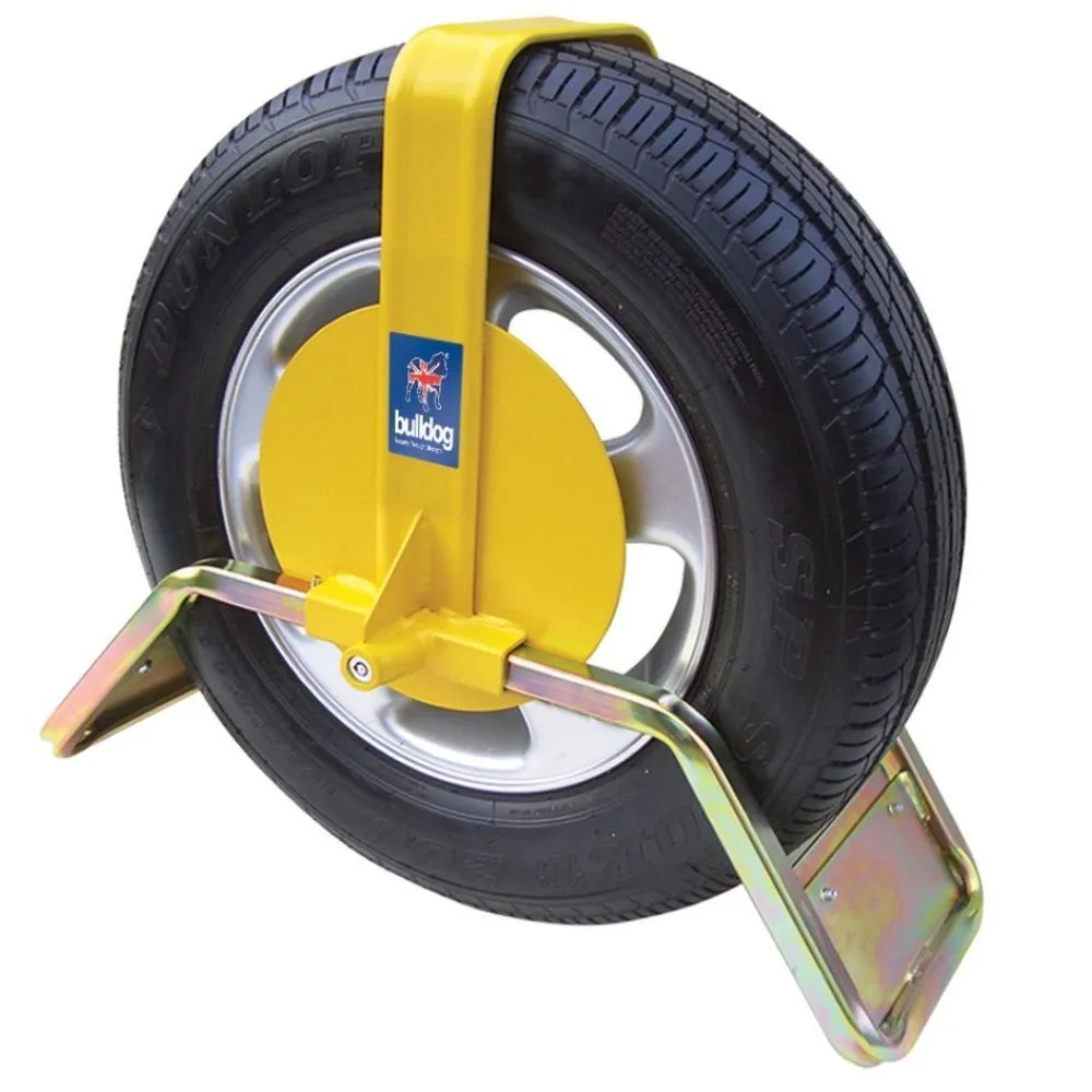 Trailer / Caravan Wheel Clamp fits 155R13 sized tyres BULLDOG QD22Y