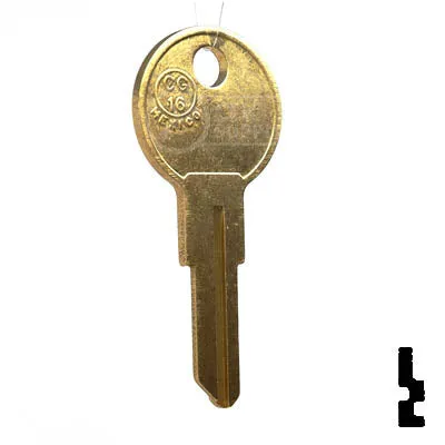 Uncut Key Blank | Chicago | CG16, 1041T