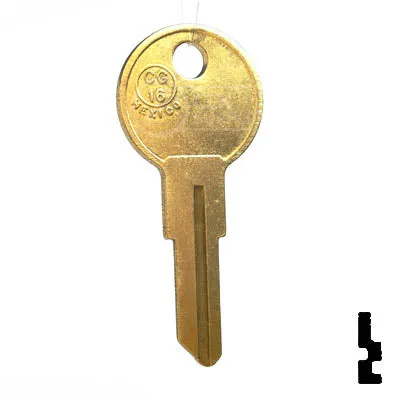Uncut Key Blank | Chicago | CG16, 1041T