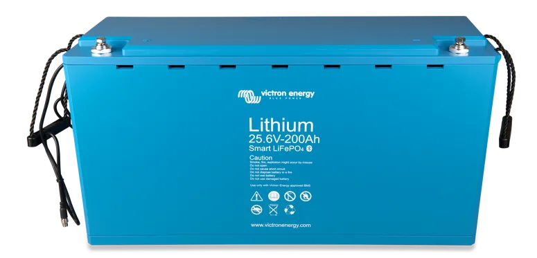 VICTRON LITHIUM LIFEPO4 SMART-a 25.6V 200AH BATTERY - FOR USE WITH BMS