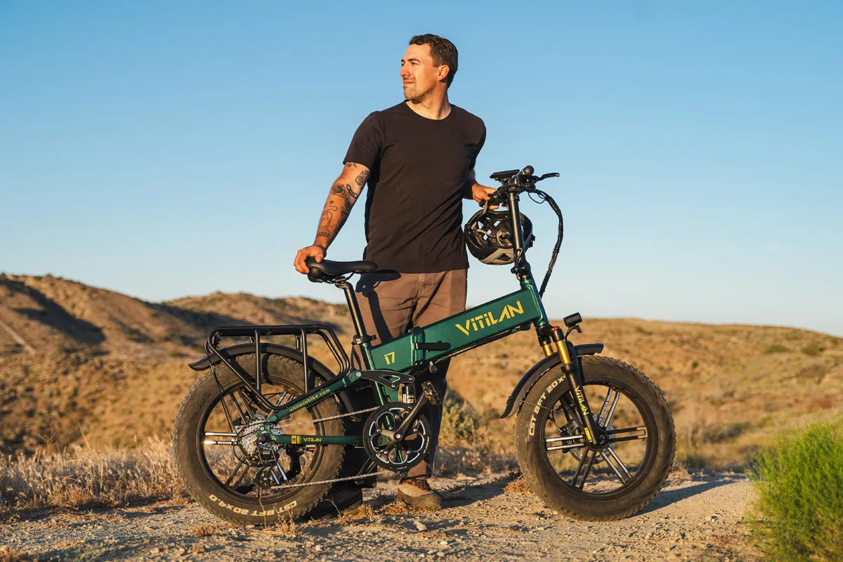 Vitilan I7 Pro Folding Full Suspension Electric Bike