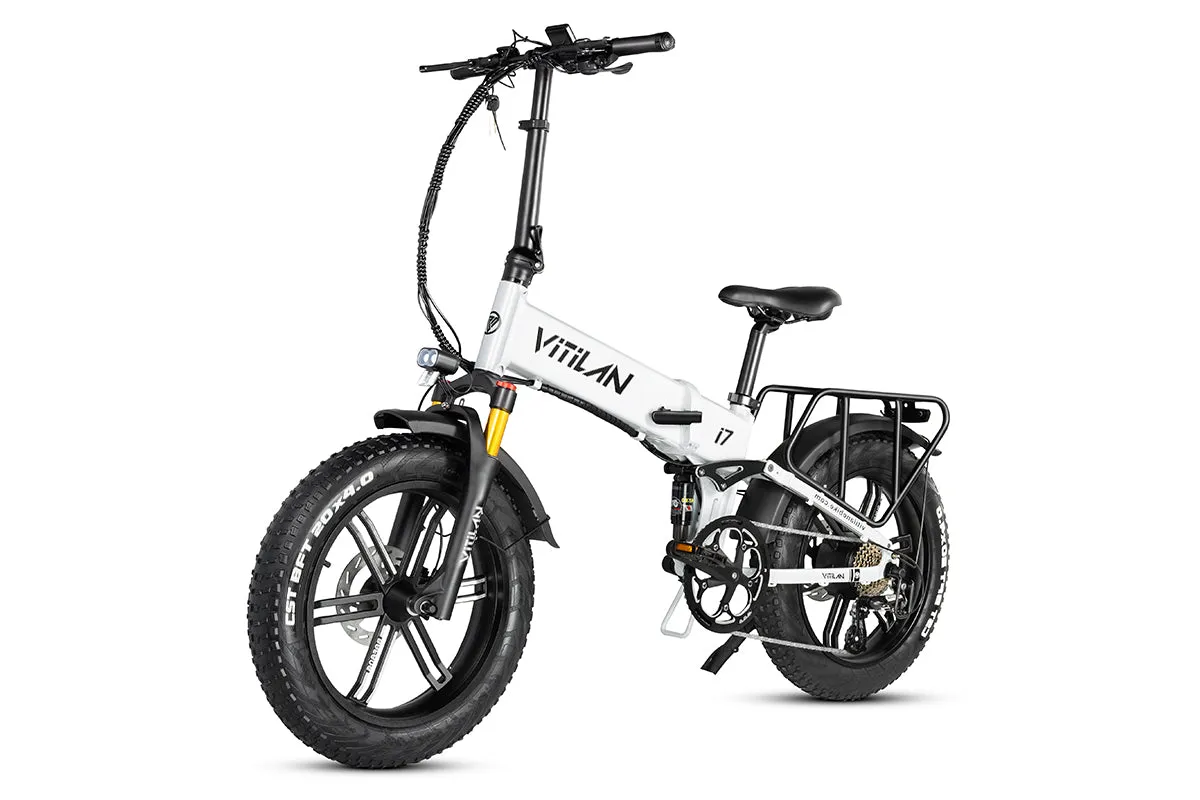 Vitilan I7 Pro Folding Full Suspension Electric Bike