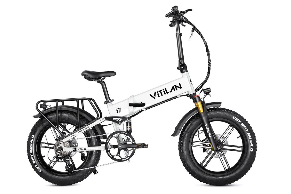 Vitilan I7 Pro Folding Full Suspension Electric Bike