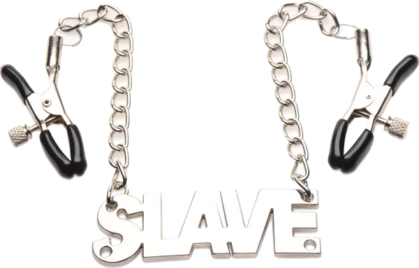 Xr Brands Enslaved Slave Chain Nipple Clamps Overall length: 15.75"