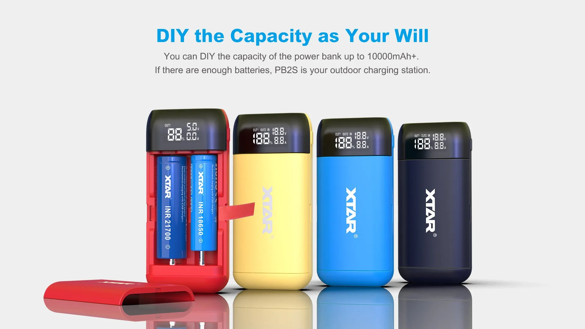 XTAR PB2S QC3.0/PD 2A X 2 Fast Battery Charger/Power Bank