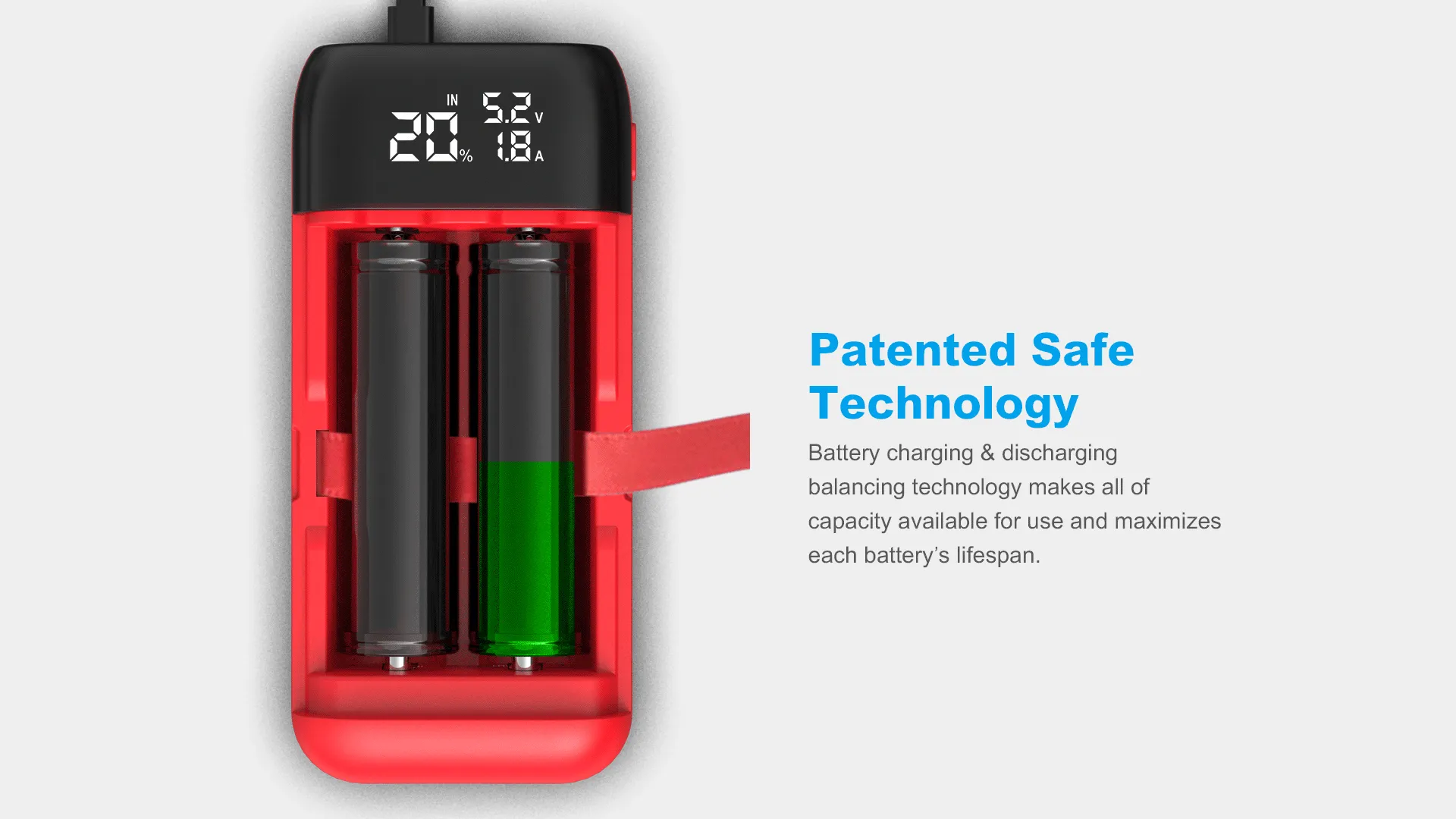 XTAR PB2S QC3.0/PD 2A X 2 Fast Battery Charger/Power Bank