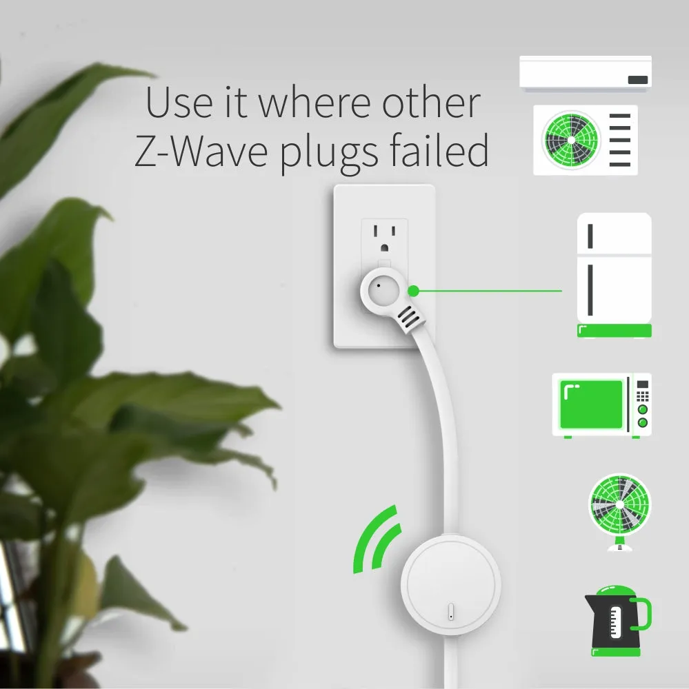 Zooz 800 Series Z-Wave Long Range Power Switch ZEN15 800LR for Heavy Duty Appliances